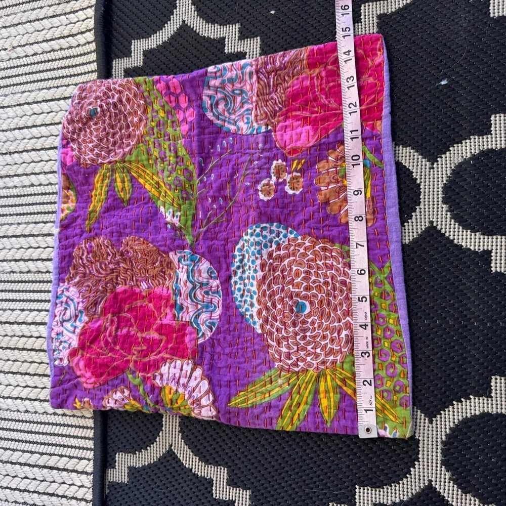 Vibrant Floral Square Pillowcase